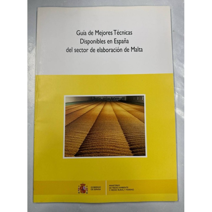 Guía de mejores técnicas disponibles en España del sector de elaboración de Malta